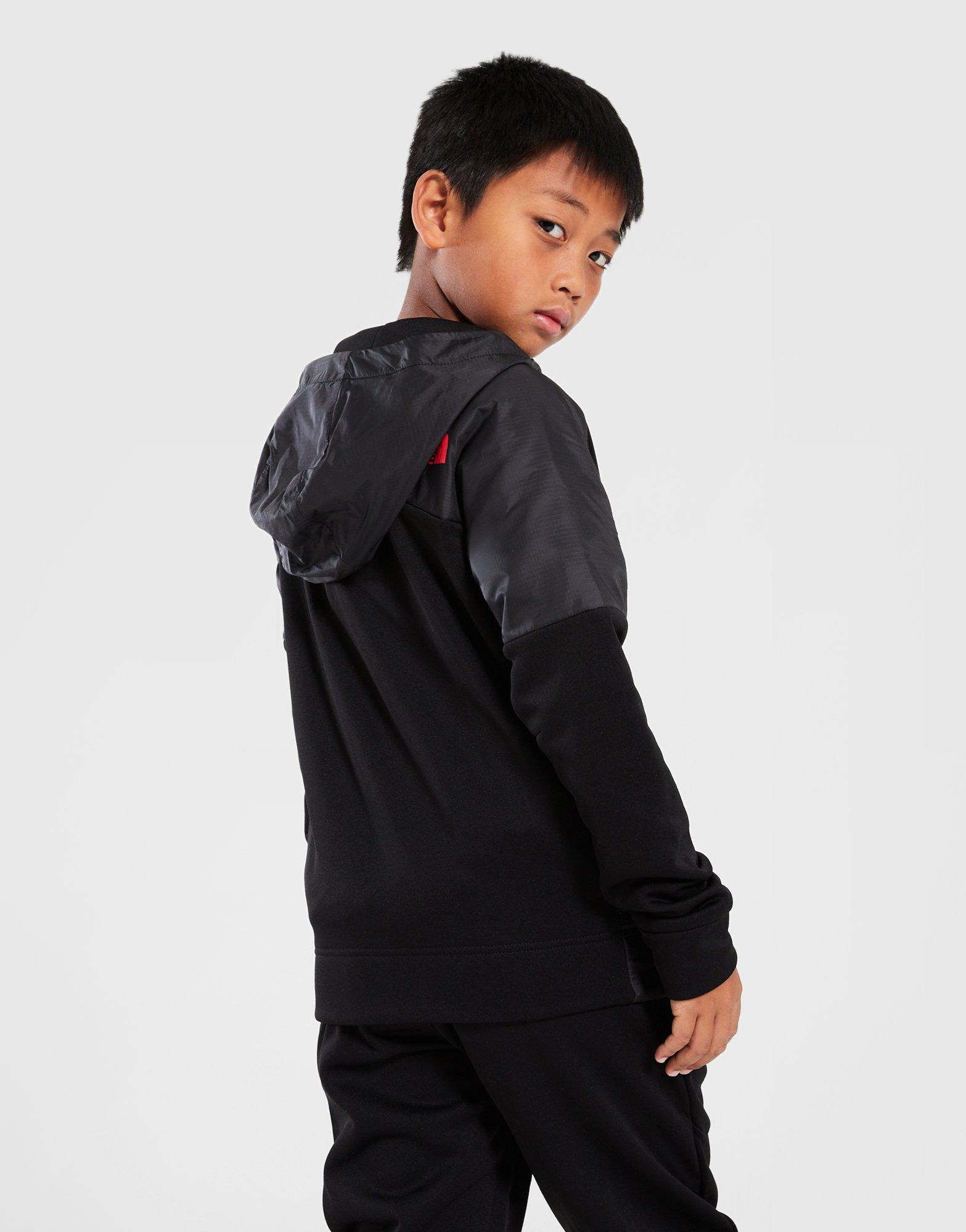 Дитячі кофти THE NORTH FACE КОФТА З КАПЮШОНОМ   $MITT FZ BLACK/RED NF0A8FEEJK31 Чорний