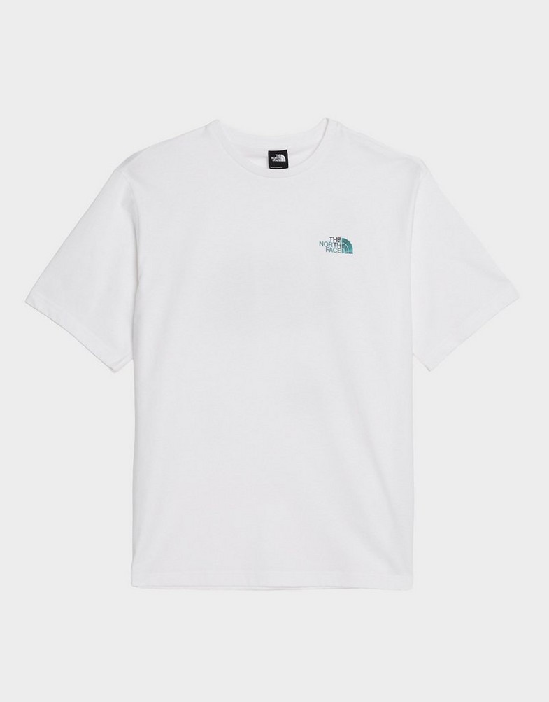 Koszulka, t-shirt męski THE NORTH FACE T-SHIRT BAL COMP OS T WHT NF0A8GCVFN41 Biały