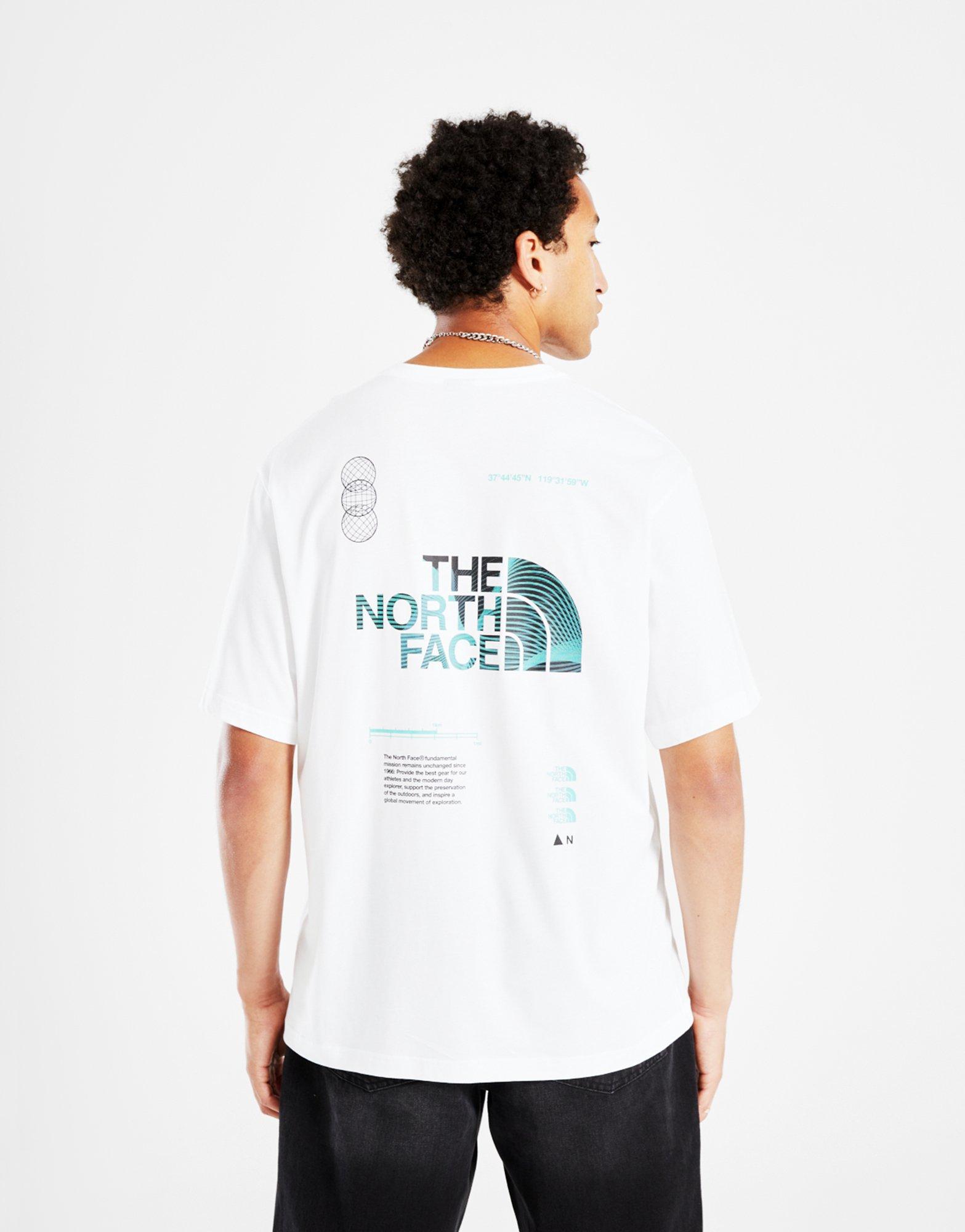 Koszulka, t-shirt męski THE NORTH FACE T-SHIRT BAL COMP OS T WHT NF0A8GCVFN41 Biały