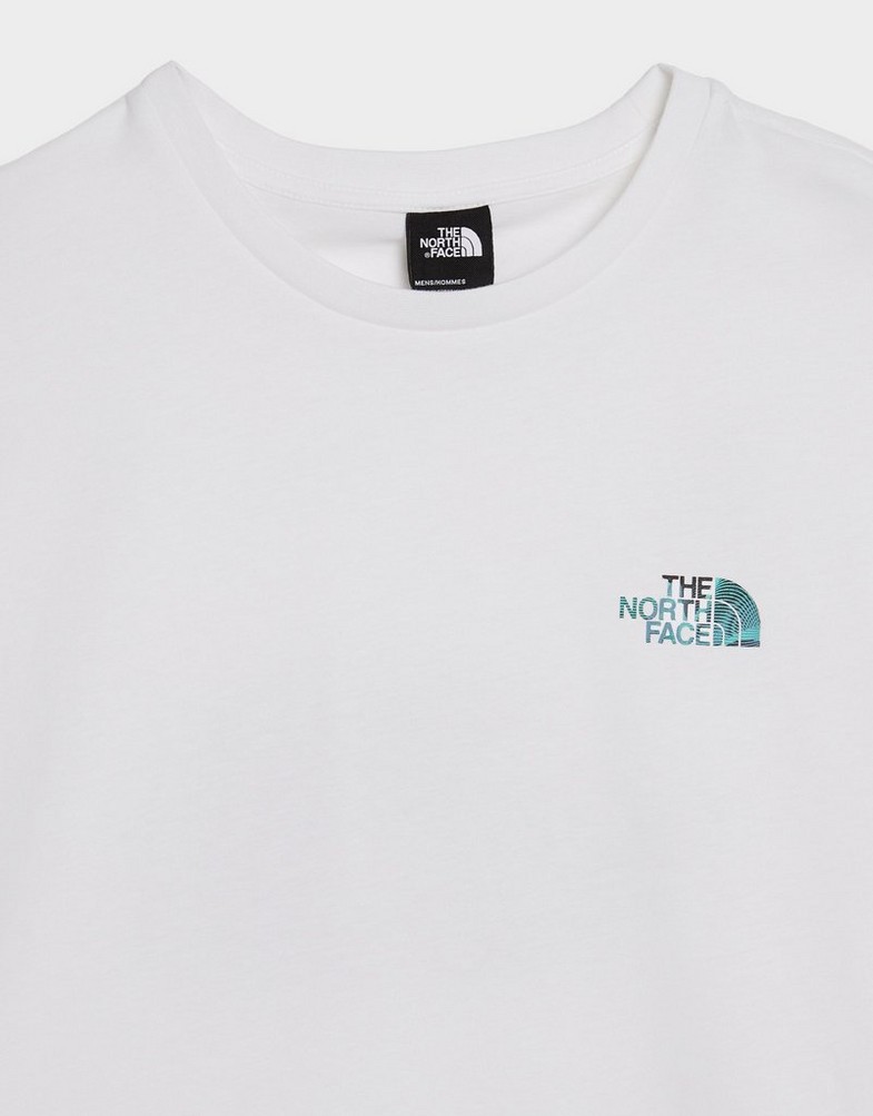 Koszulka, t-shirt męski THE NORTH FACE T-SHIRT BAL COMP OS T WHT NF0A8GCVFN41 Biały