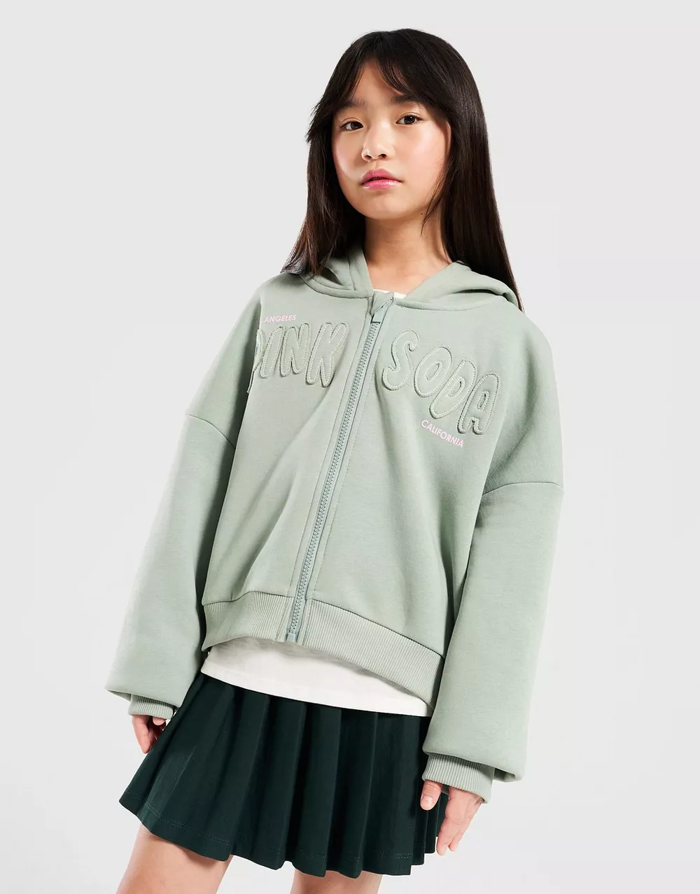 Pink Soda PINK&SODA  КОФТА НА БЛИСКАВЦІ   З КАПЮШОНОМ SAGE CROP, фото 1 з 4