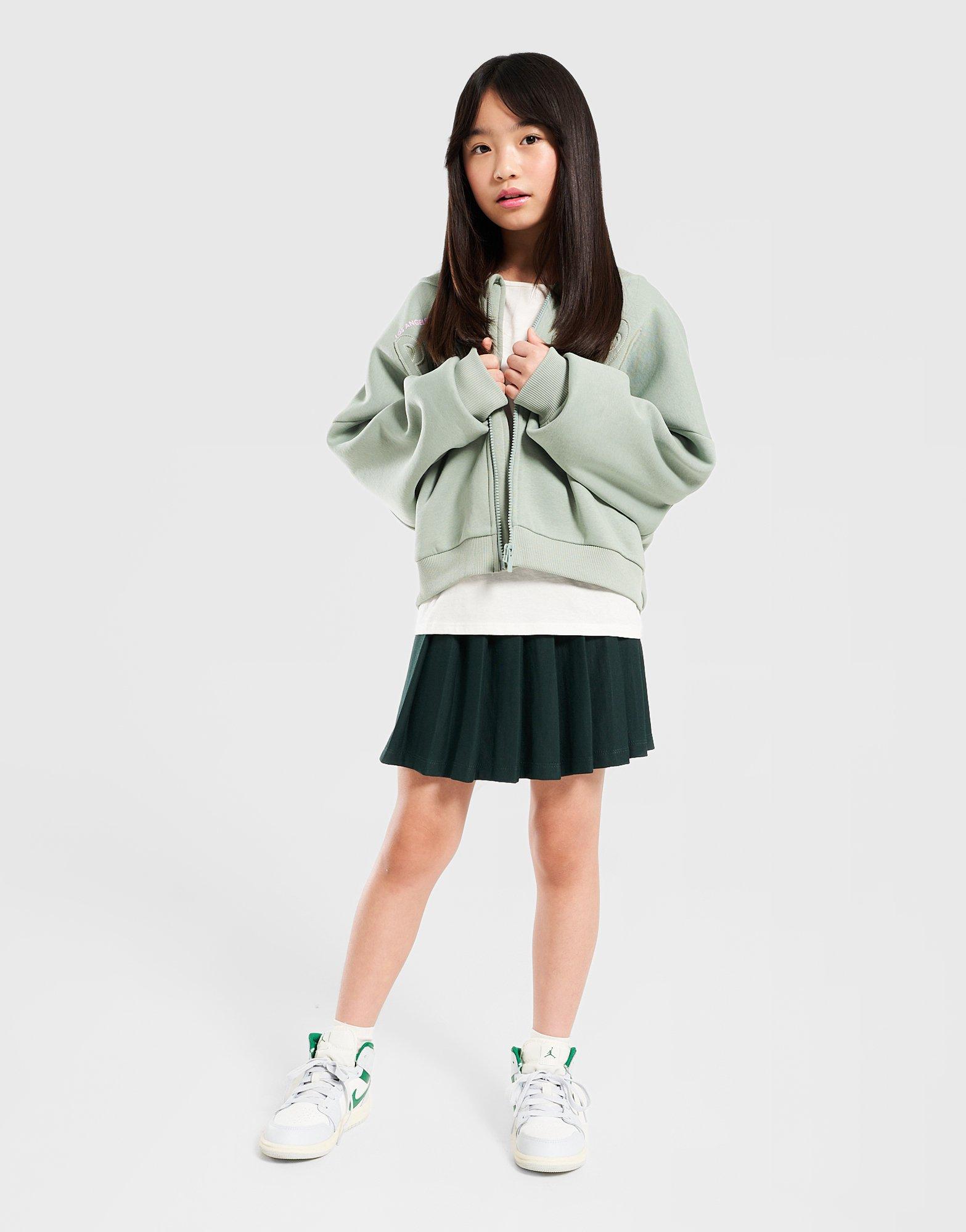 Gyerek pulóver PINK&SODA  PULÓVER CIPZÁRAS KAPUCNIS SAGE CROP PSSTJG11968723 Zöld