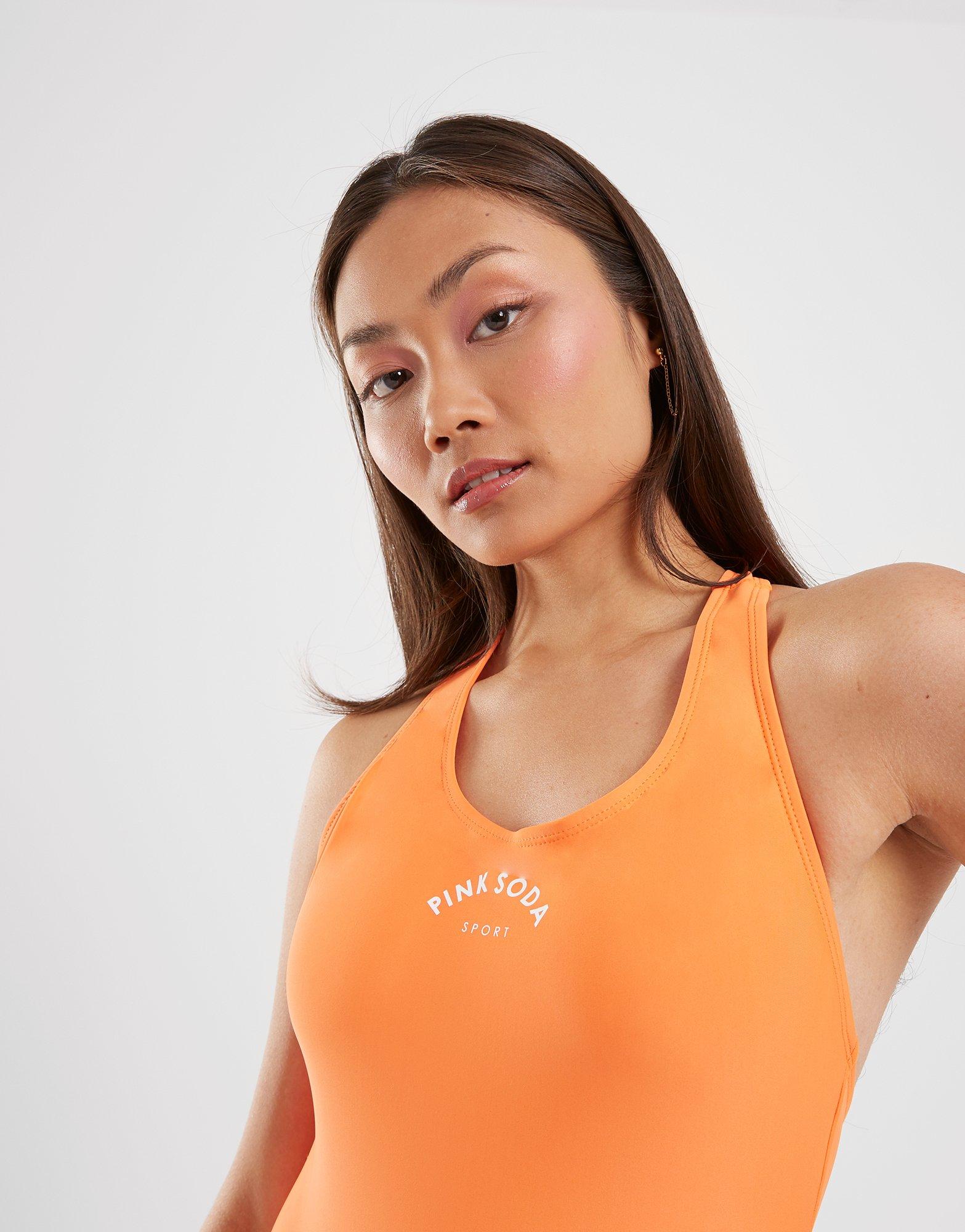 Női fürdőruhák PINK SODA STRÓJ KĄPIELOWY CANCUN SWIMSUIT ORG PSSTW11677451 Narancssárga