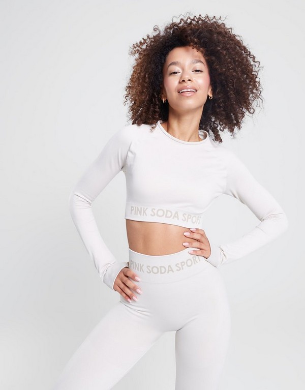 Pink Soda Top Long Sleeve Seamless