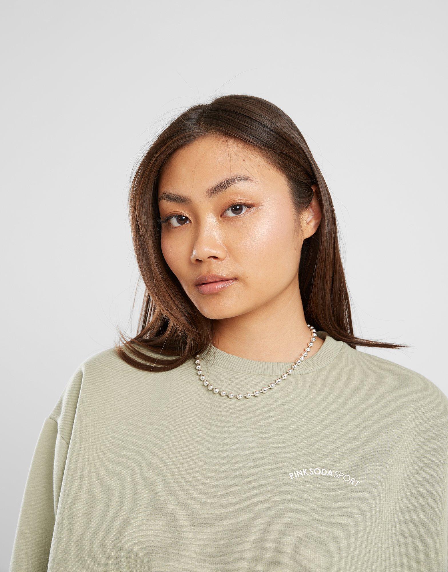 Moteriškas džemperis PINK SODA DŽEMPERIS BATON CRW GREEN PSSTW11838271 Žalia