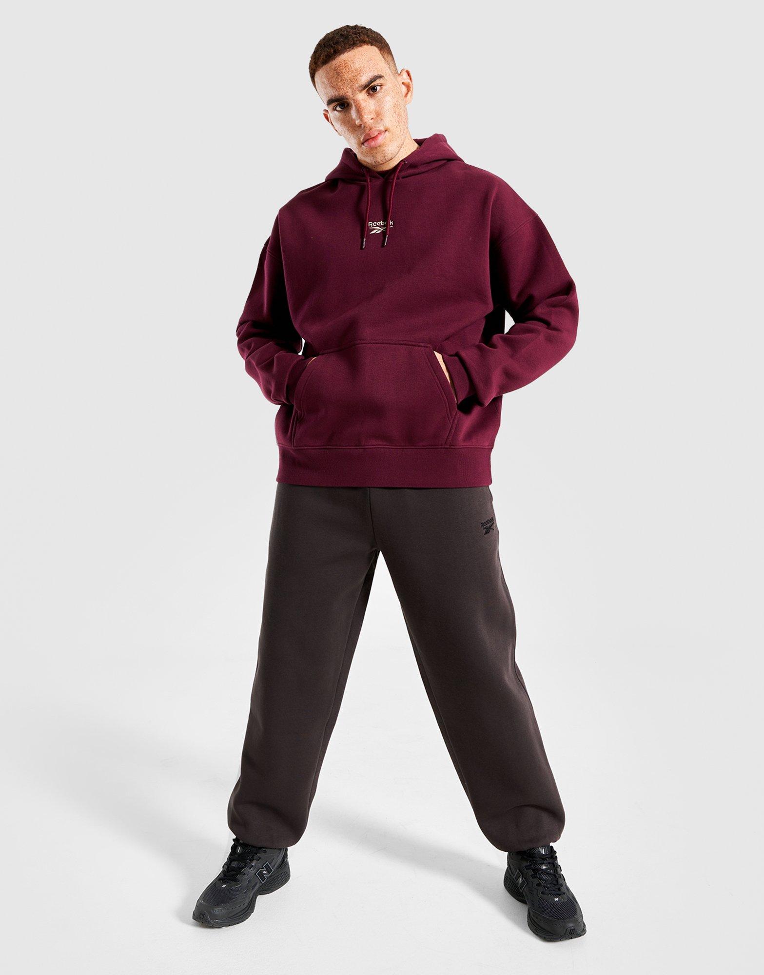 Bluză pentru bărbați REEBOK BLUZĂ CU GLUGĂ OTIS RK25095MGM100050 Bordo