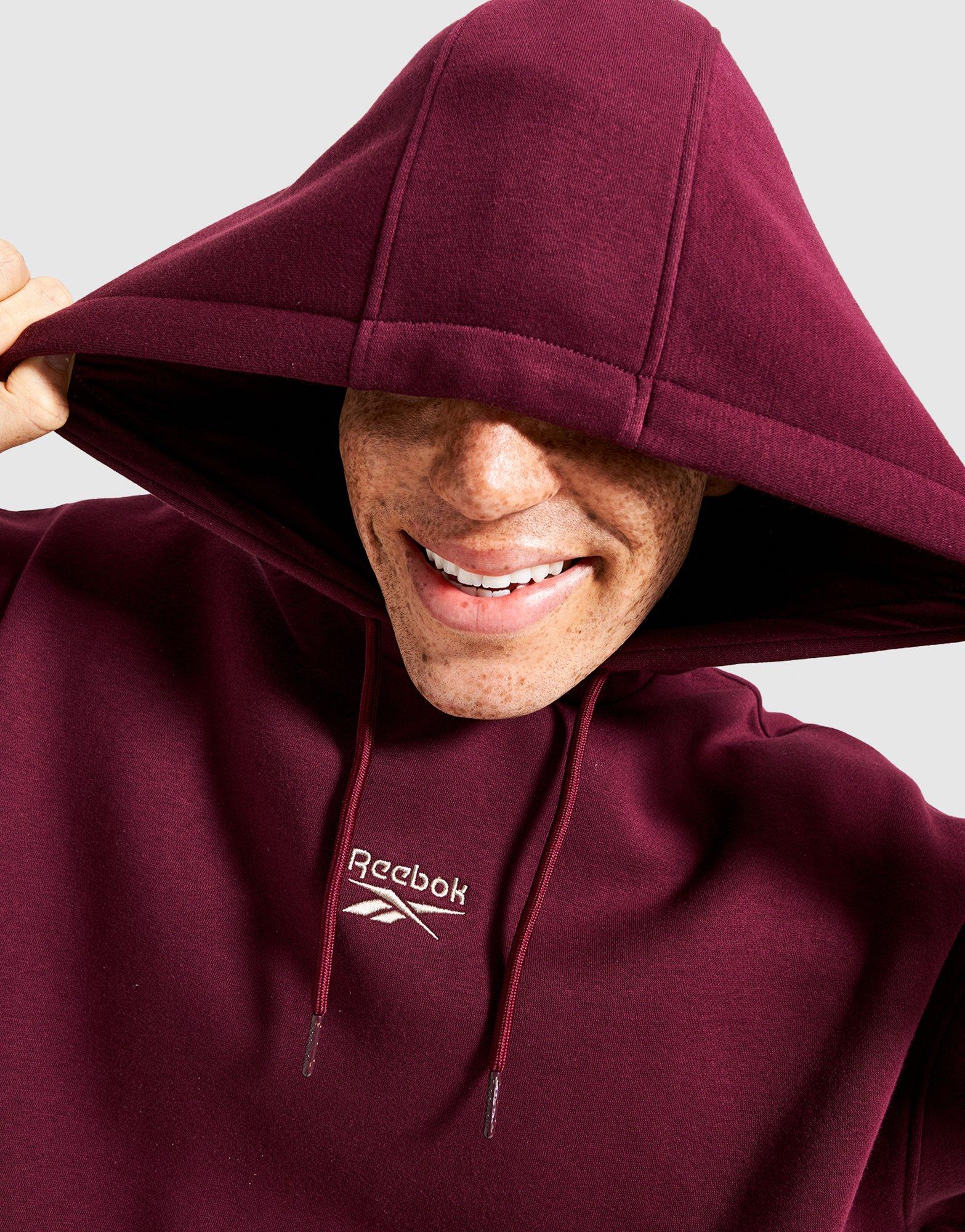 Bluză pentru bărbați REEBOK BLUZĂ CU GLUGĂ OTIS RK25095MGM100050 Bordo