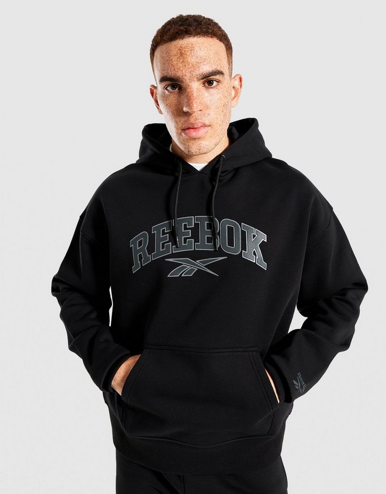 REEBOK BLUZĂ CU GLUGĂ BRYNE RK25096MGM100003 Negru