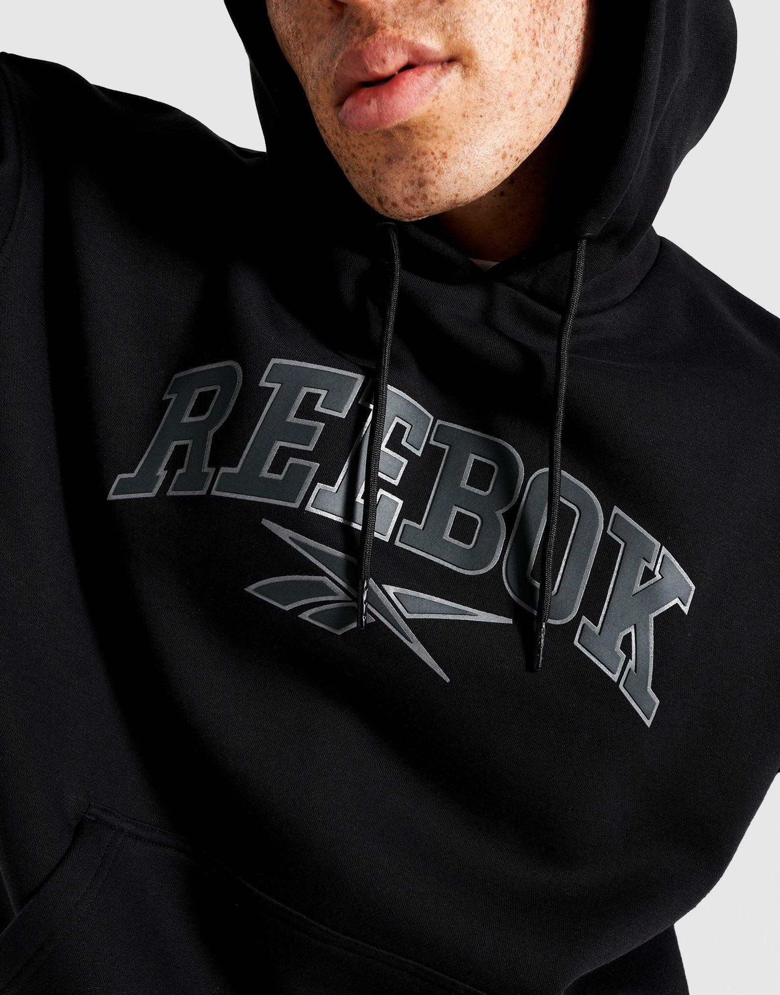 Férfi pulóverek REEBOK PULÓVER KAPUCNIS BRYNE RK25096MGM100003 Fekete