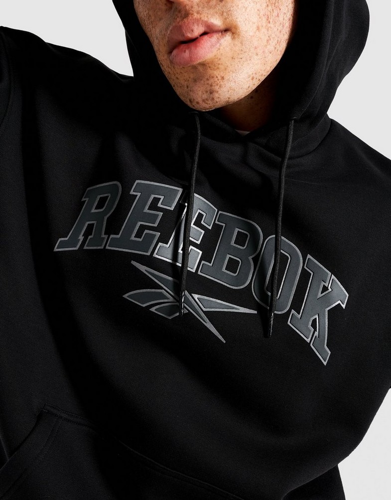 REEBOK BLUZĂ CU GLUGĂ BRYNE RK25096MGM100003 Negru