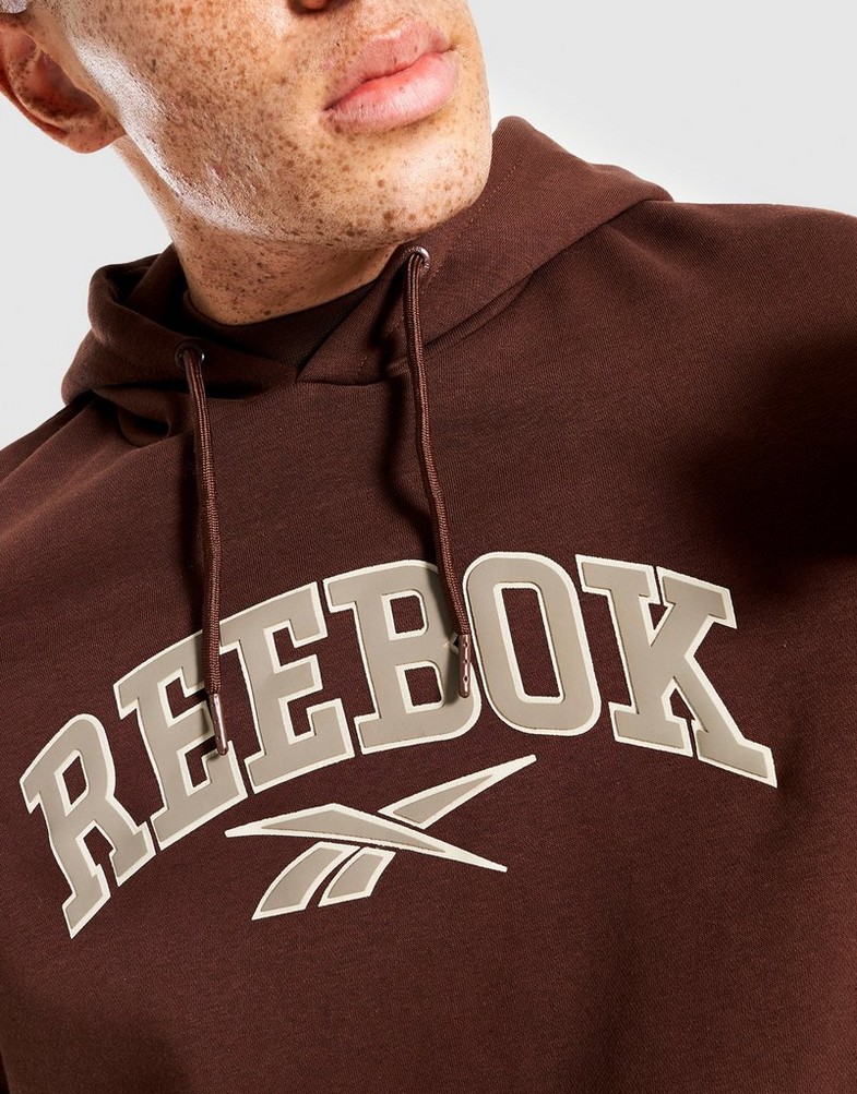 Férfi pulóverek REEBOK PULÓVER KAPUCNIS BRYNE RK25096MGM100051 Barna