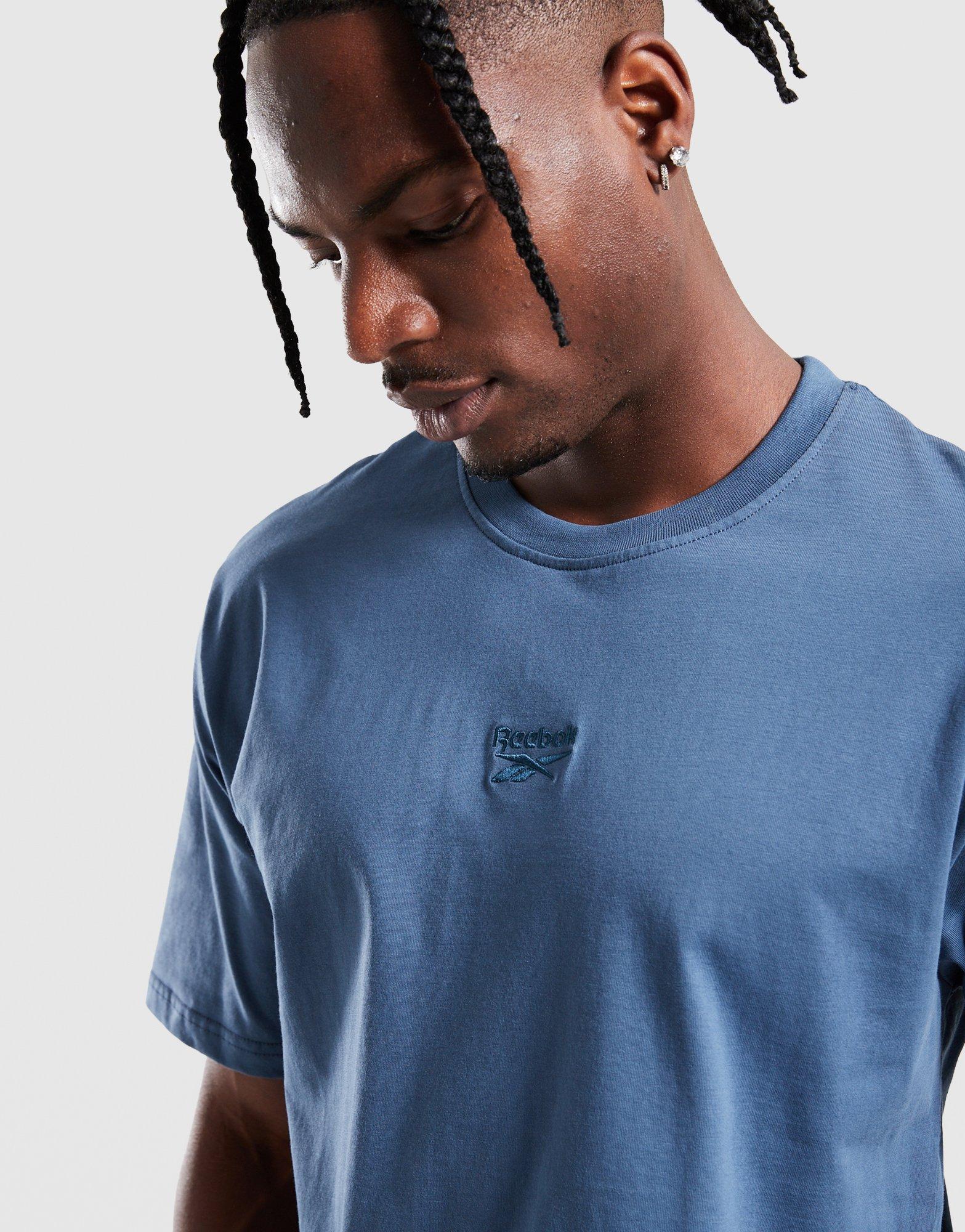 Koszulka, t-shirt męski REEBOK T-SHIRT ROBINSON RK25097MGM100049 Niebieski