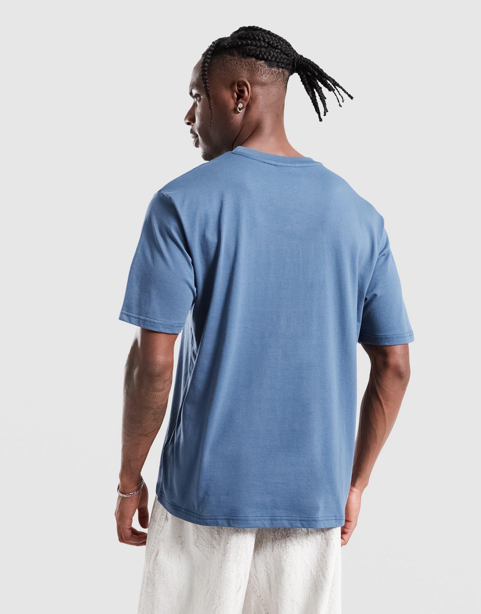 Koszulka, t-shirt męski REEBOK T-SHIRT ROBINSON RK25097MGM100049 Niebieski