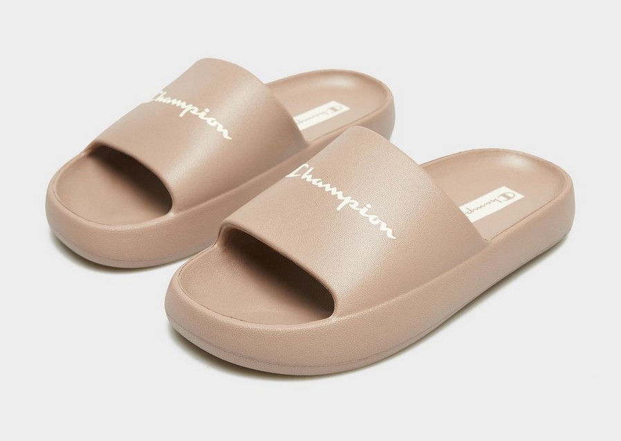 Șlapi de damă CHAMPION SOFT SLIPPER SLIDE S11807MS032 Maro