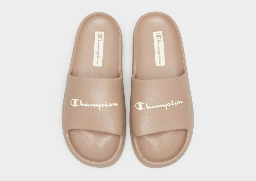 Șlapi de damă CHAMPION SOFT SLIPPER SLIDE S11807MS032 Maro