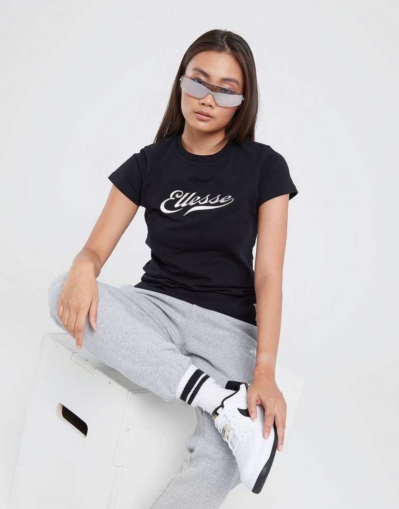 Koszulka, t-shirt damski ELLESSE T-SHIRT MALTI TEE BLK SGP16128011 Czarny