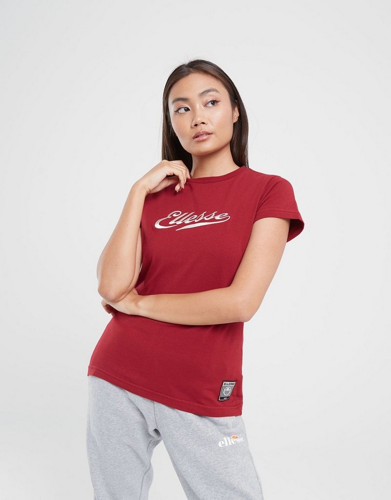 Női póló ELLESSE PÓLÓ MALTI TEE BRGND SGP16128800 Bordó