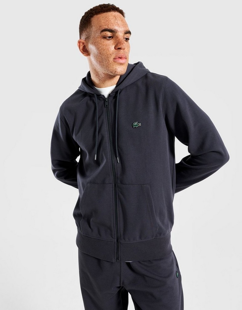 Férfi pulóverek LACOSTE PULÓVER CIPZÁRAS URBAN SWEATSHIRT SH5545S5T Szürke