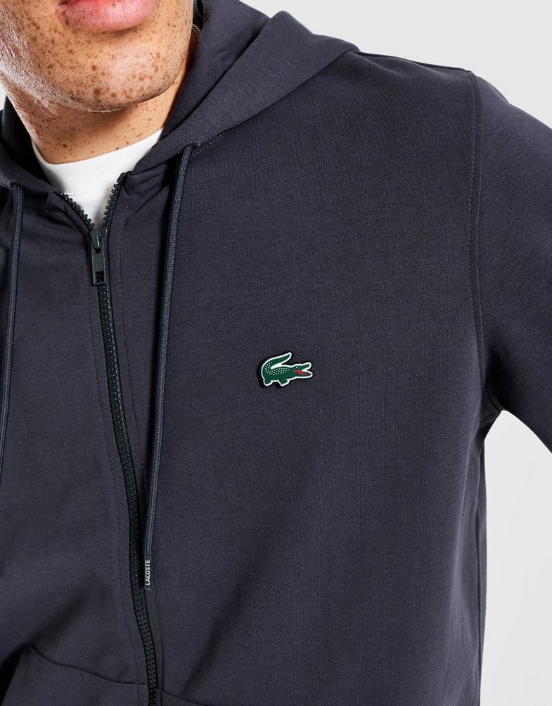Férfi pulóverek LACOSTE PULÓVER CIPZÁRAS URBAN SWEATSHIRT SH5545S5T Szürke