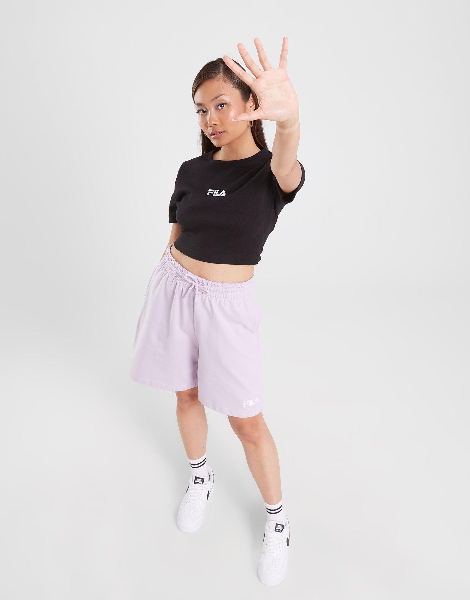 Жіночі футболки FILA ФУТБОЛКА SHARON CRP TEE BLK SHARONSS23JDMBLK Чорний