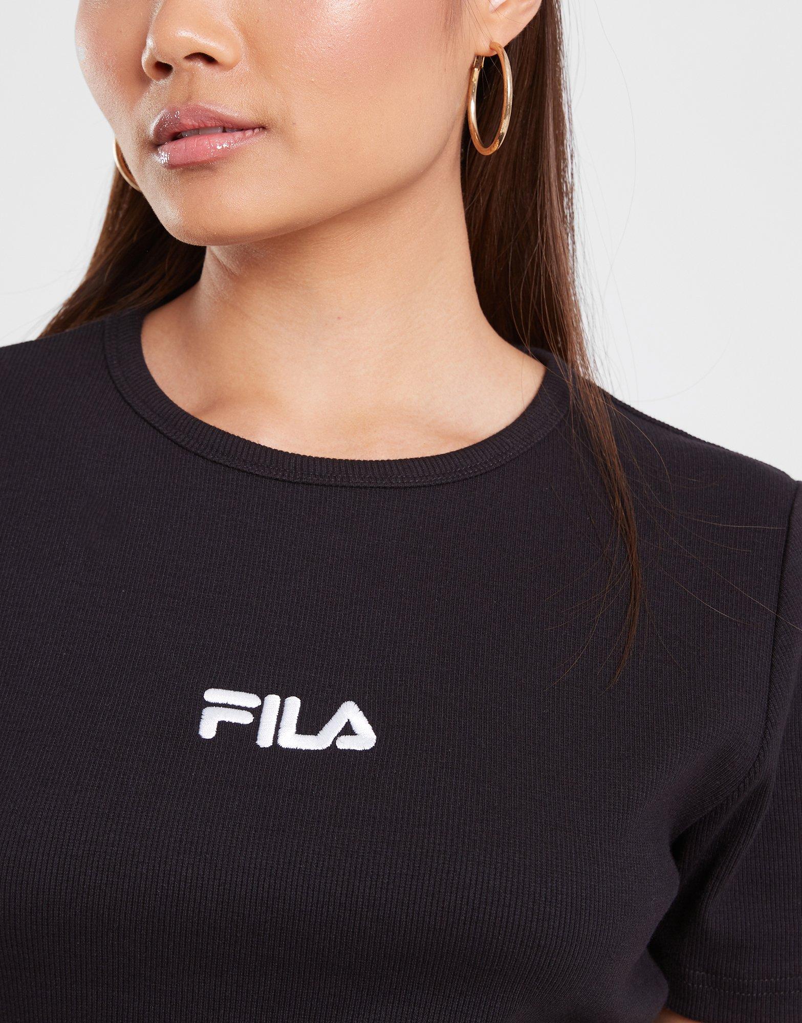 Жіночі футболки FILA ФУТБОЛКА SHARON CRP TEE BLK SHARONSS23JDMBLK Чорний