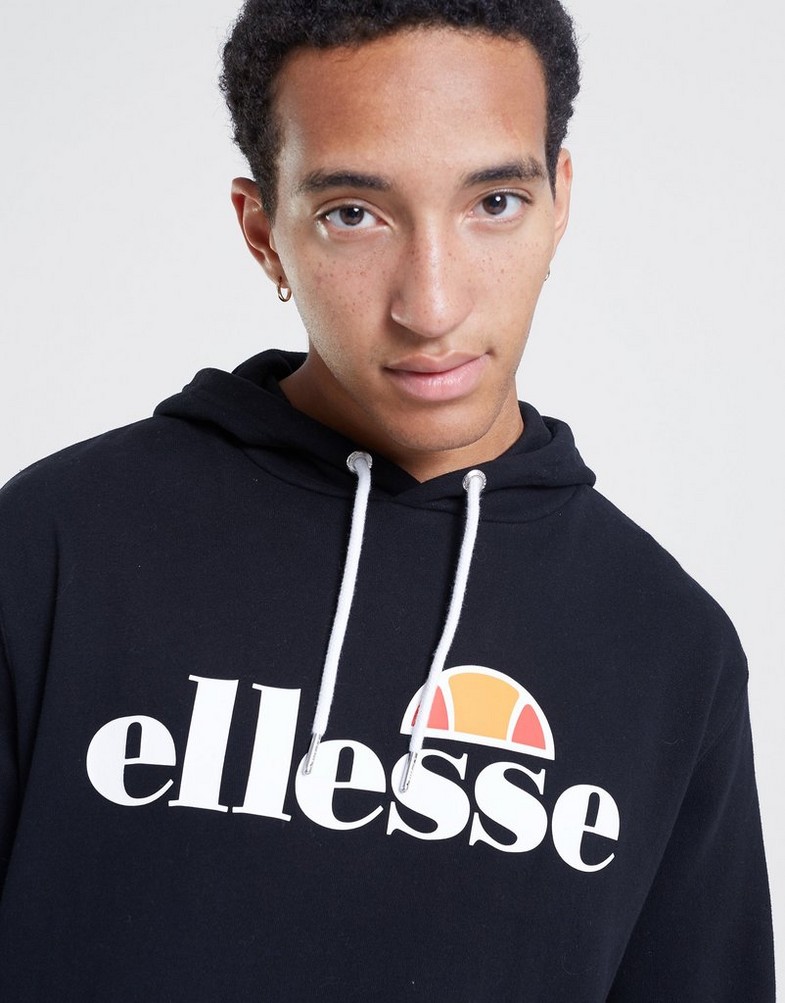 Bluză pentru bărbați ELLESSE BLUZĂ CU GLUGĂ SL GOTTERO BLK SHC07407011 Negru