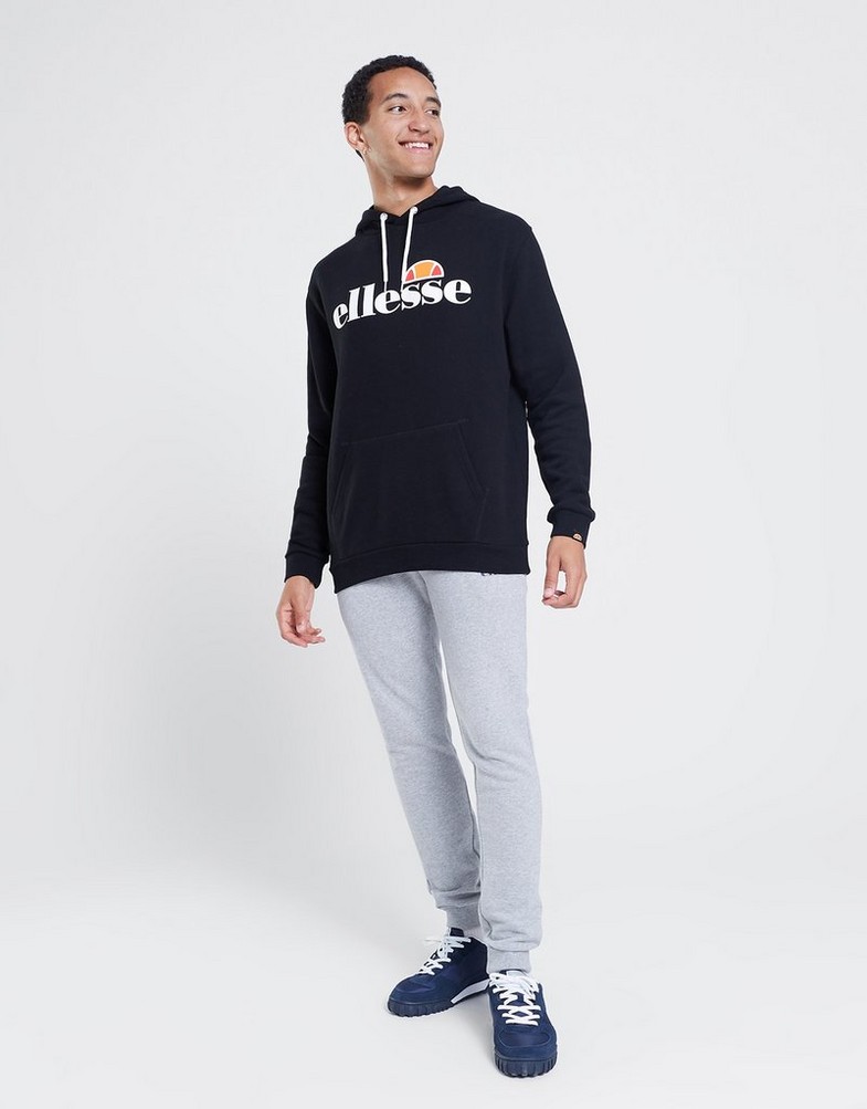 Bluză pentru bărbați ELLESSE BLUZĂ CU GLUGĂ SL GOTTERO BLK SHC07407011 Negru