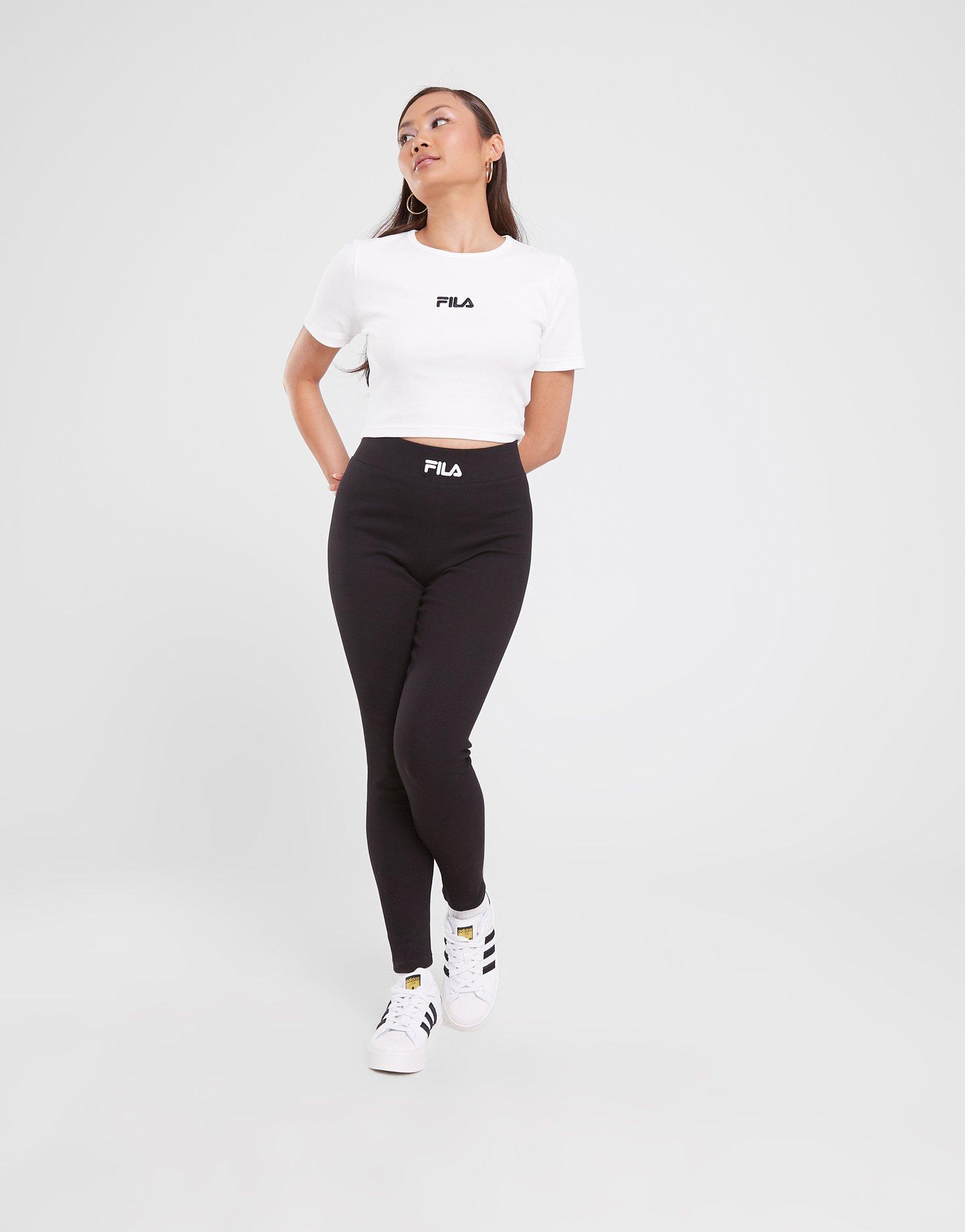 Дамски клин FILA КЛИН RIB LEGGING BLK SHIASS23JDMBLK Черен