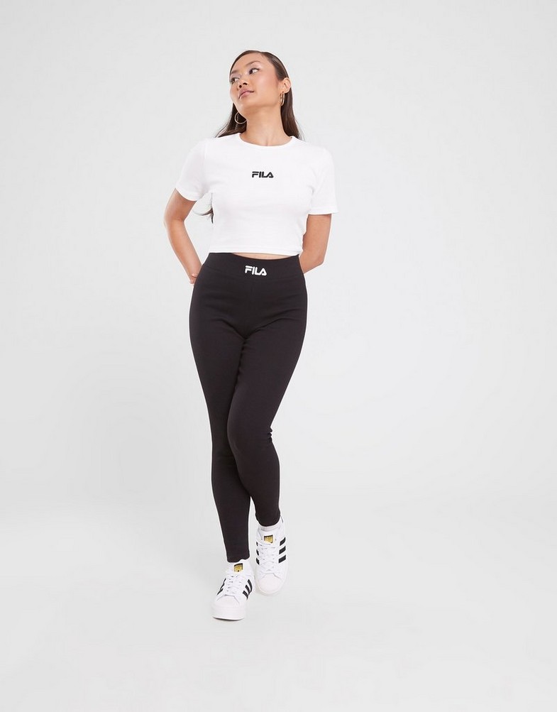 Női leggings FILA LEGGINGS RIB LEGGING BLK