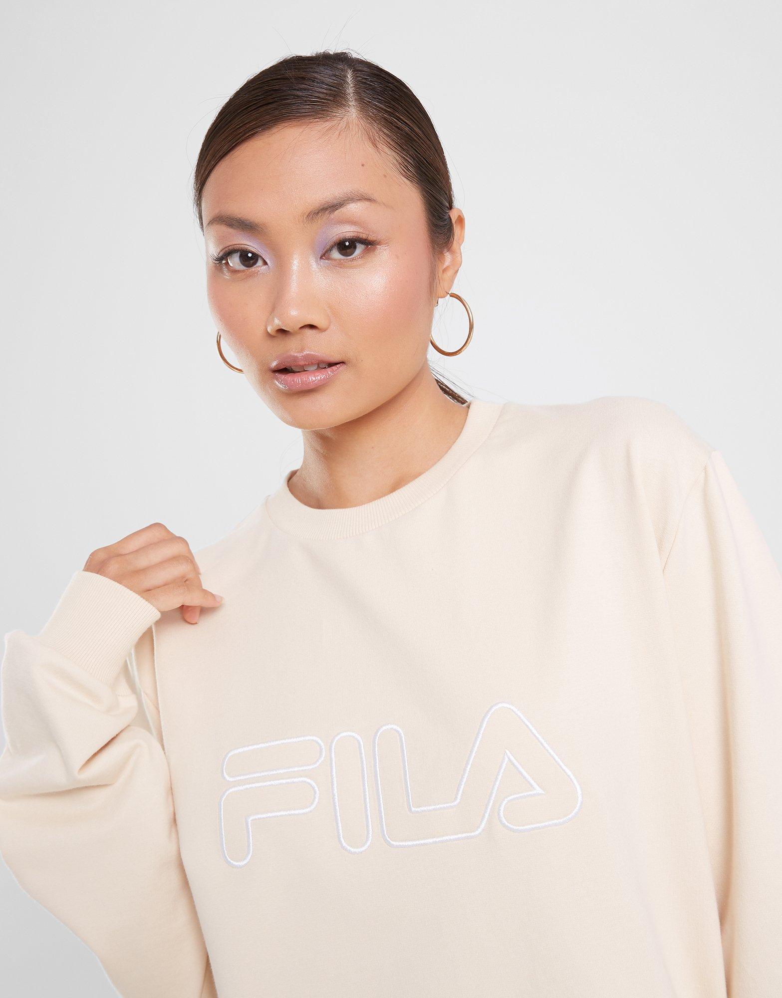 Жіночі кофти FILA КОФТА SHIVA BF CRW STN SHIVASS23JDMSTN Бежевий