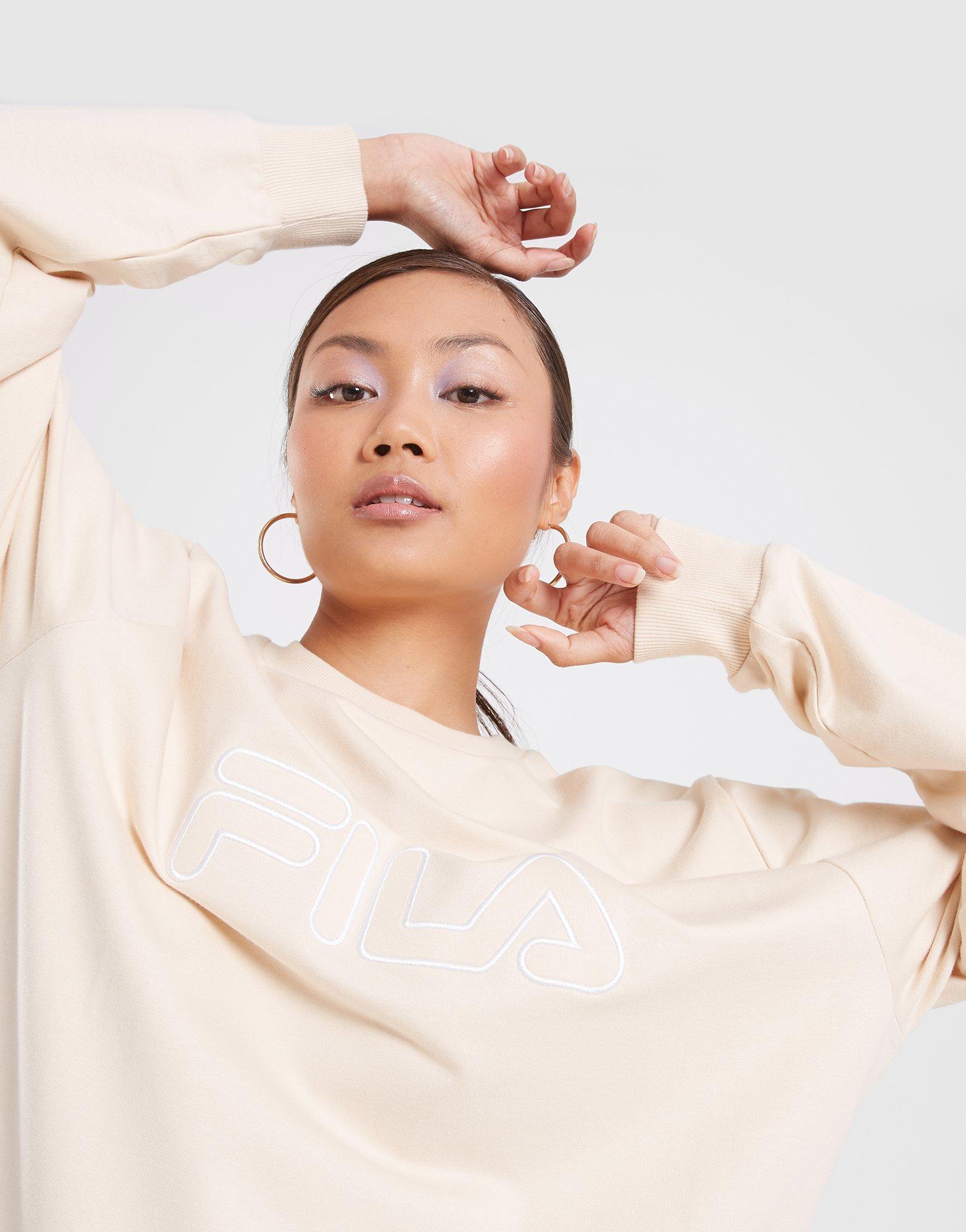 Жіночі кофти FILA КОФТА SHIVA BF CRW STN SHIVASS23JDMSTN Бежевий