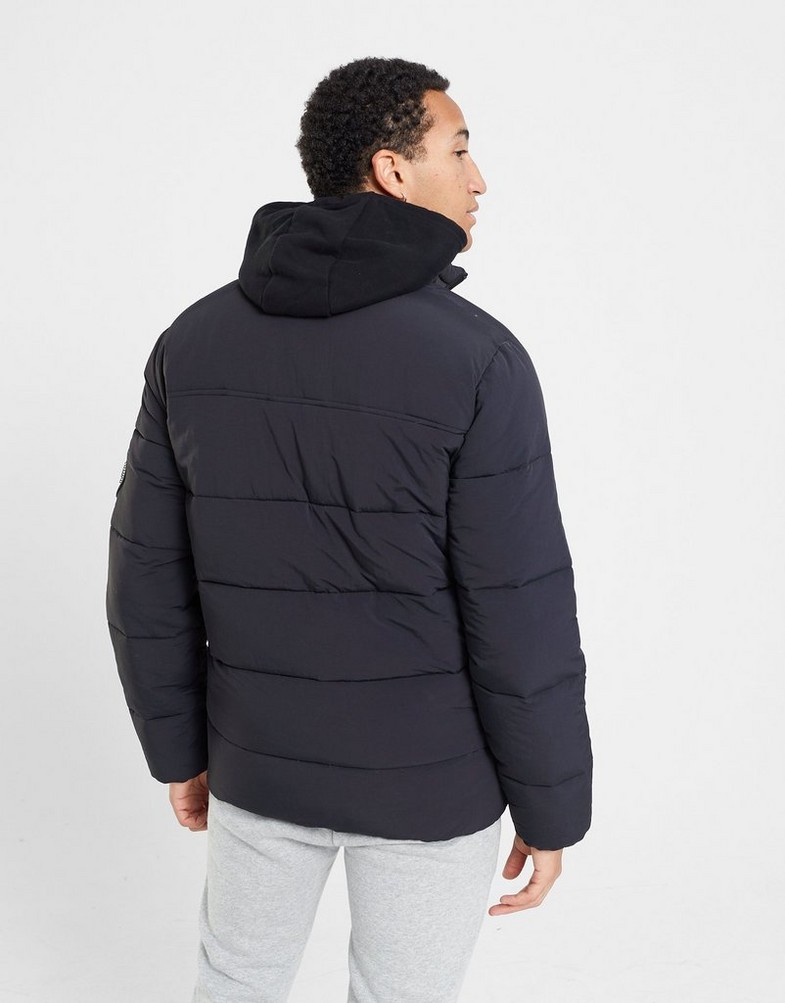 Kurtka męska ELLESSE KURTKA ZIMOWA NEBULA BLK PADDED JACKET SHR12789011 Czarny