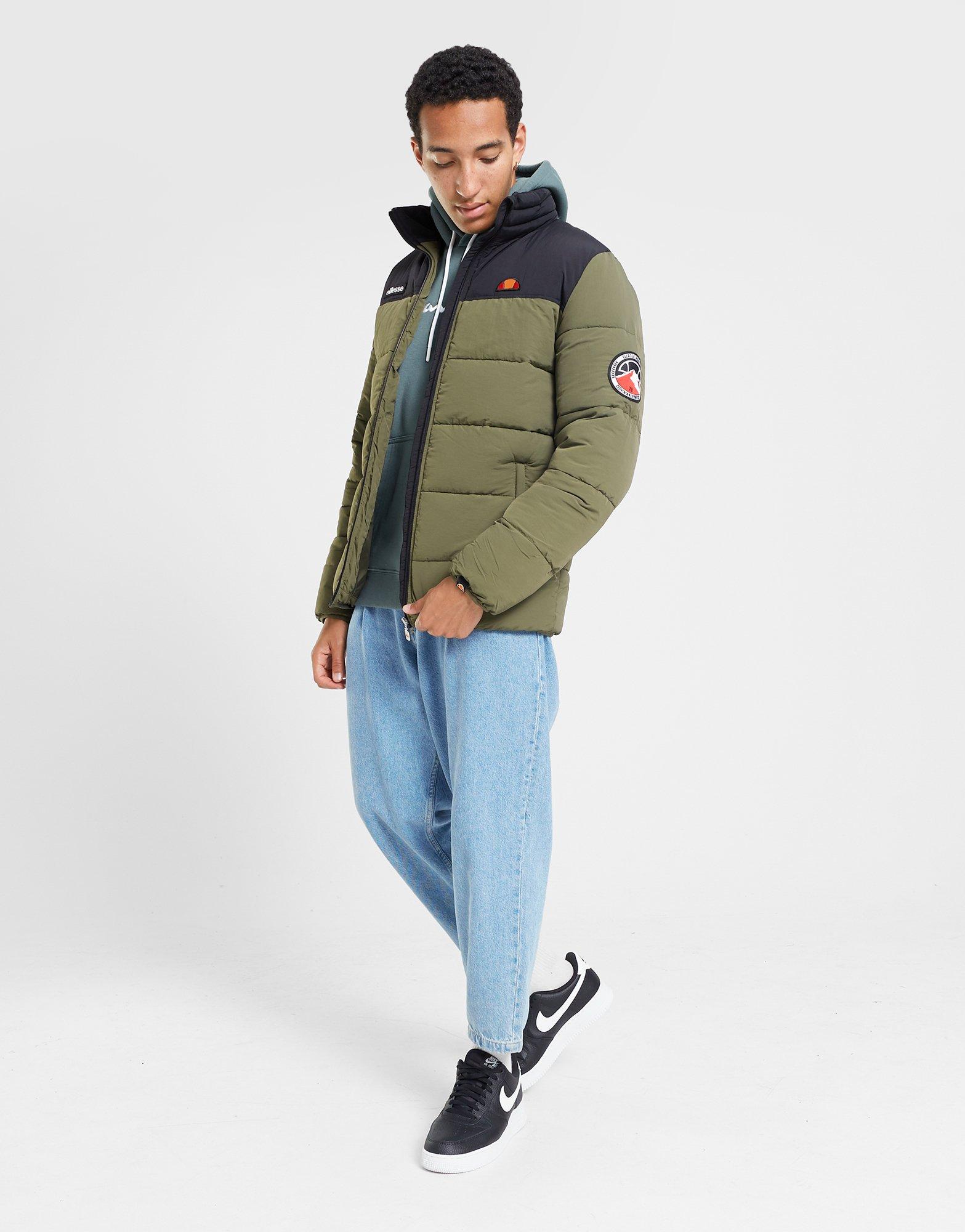 Férfi kabát ELLESSE KABÁT TÉLI NEBULA KHA/BLK PADDED JACKET SHR12789531 Khaki