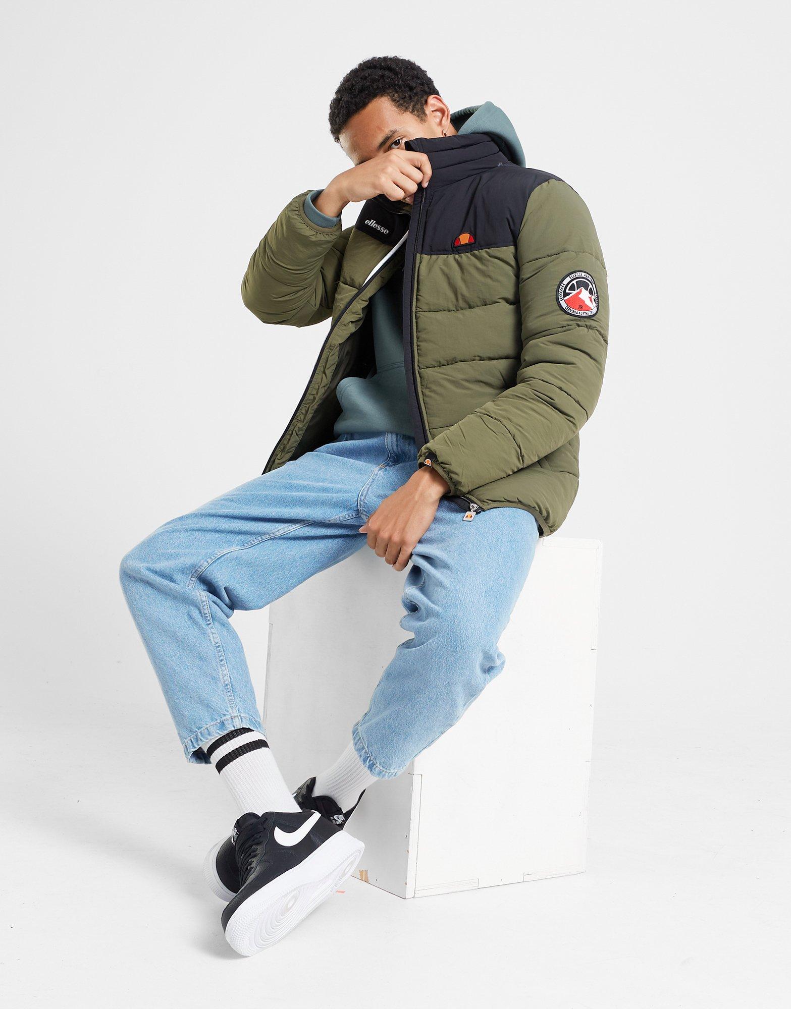 Férfi kabát ELLESSE KABÁT TÉLI NEBULA KHA/BLK PADDED JACKET SHR12789531 Khaki