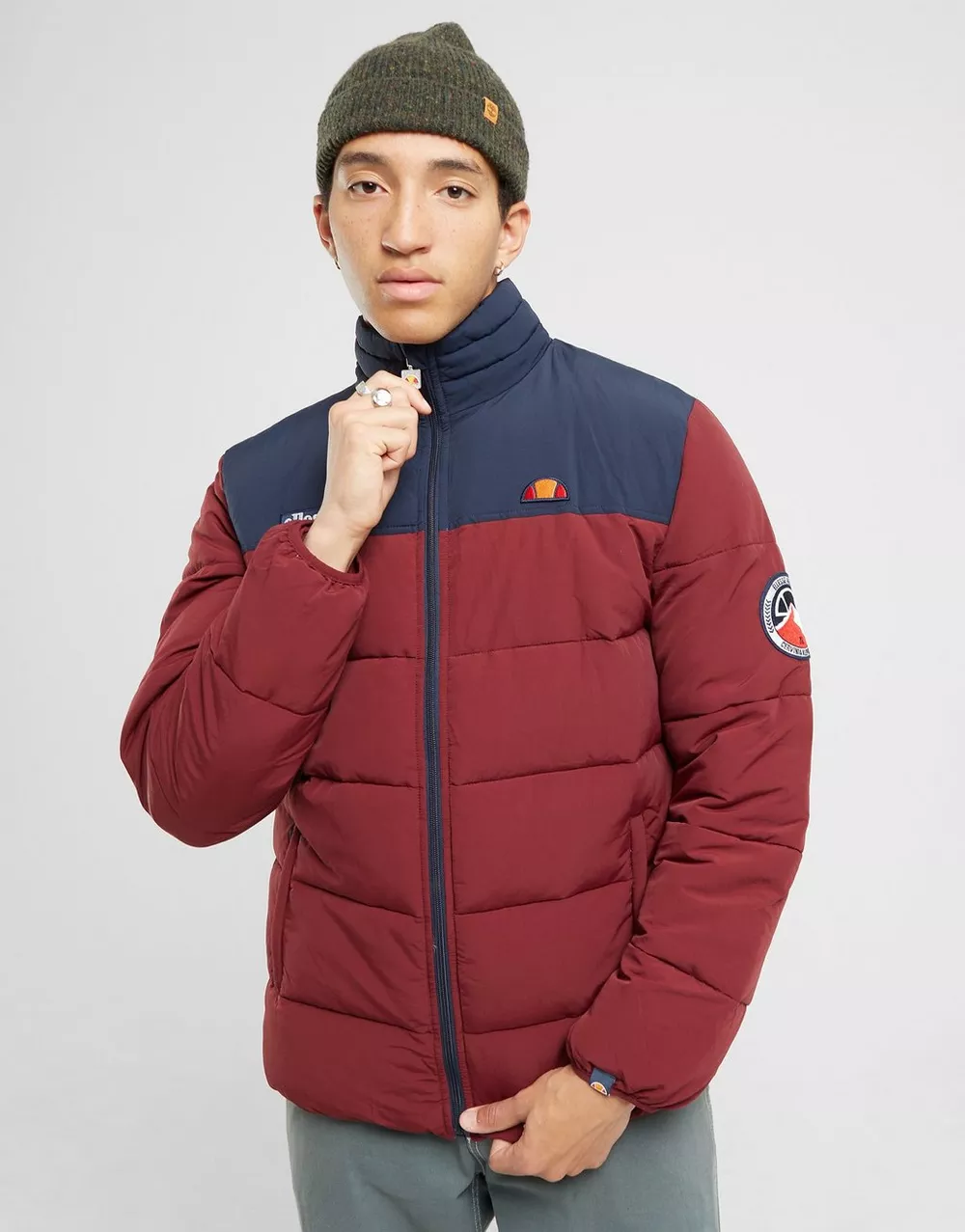 ELLESSE КУРТКА ЗИМОВА NEBULA BRGND/NAVY PADDED JACKET, фото 1 з 6