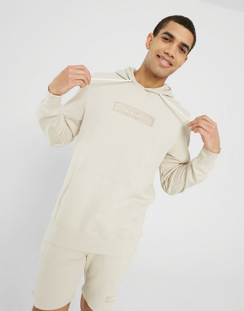 Bluza męska ELLESSE BLUZA Z KAPTUREM CAROVILLI OH HOODY BEIGE SHR17562214 Beżowy