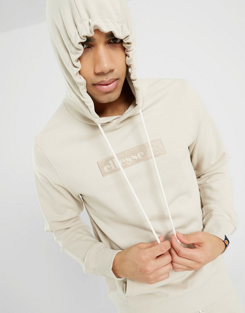 Bluza męska ELLESSE BLUZA Z KAPTUREM CAROVILLI OH HOODY BEIGE SHR17562214 Beżowy