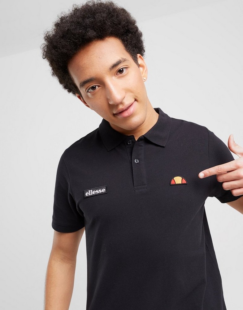 ELLESSE POLO MONTURA BLK SHS04475001 Czarny