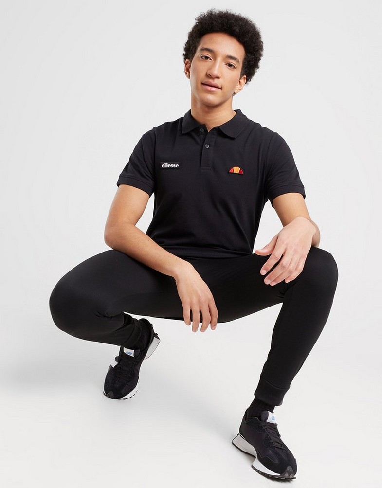 ELLESSE POLO MONTURA BLK SHS04475001 Czarny