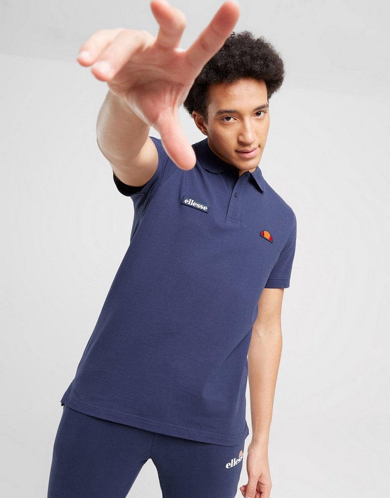 ELLESSE POLO MONTURA NAVY SHS04475429 Granatowy