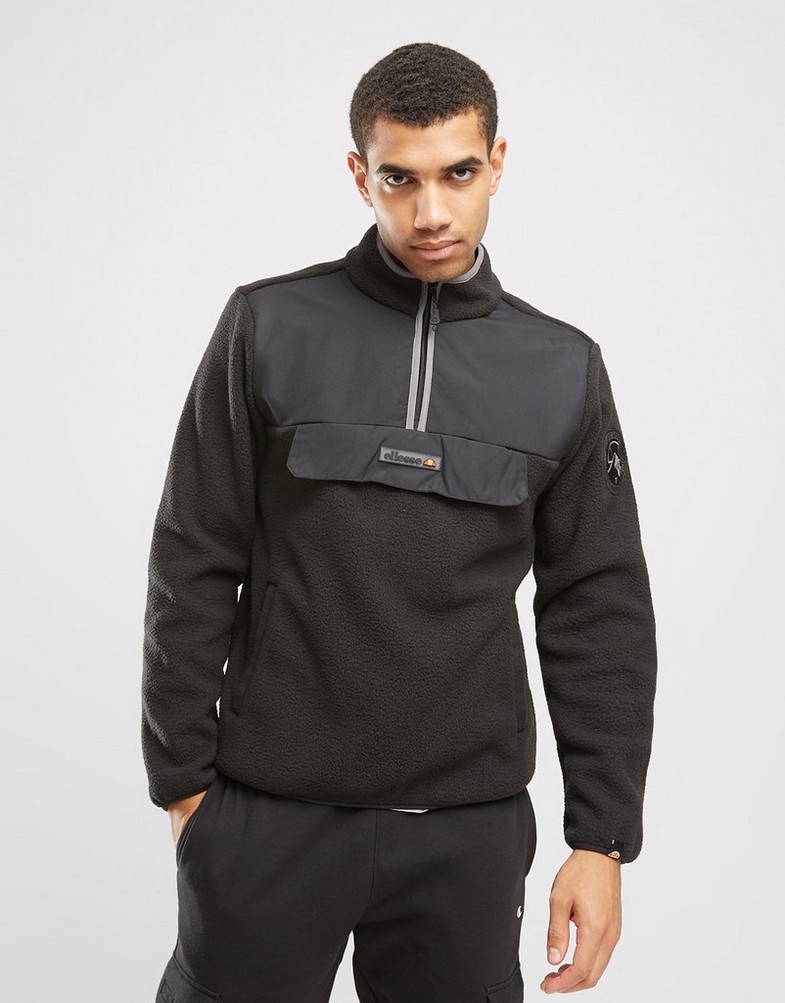 Bluza męska ELLESSE POLAR ZINCO OH JACKET BLK SHT19077011 Czarny