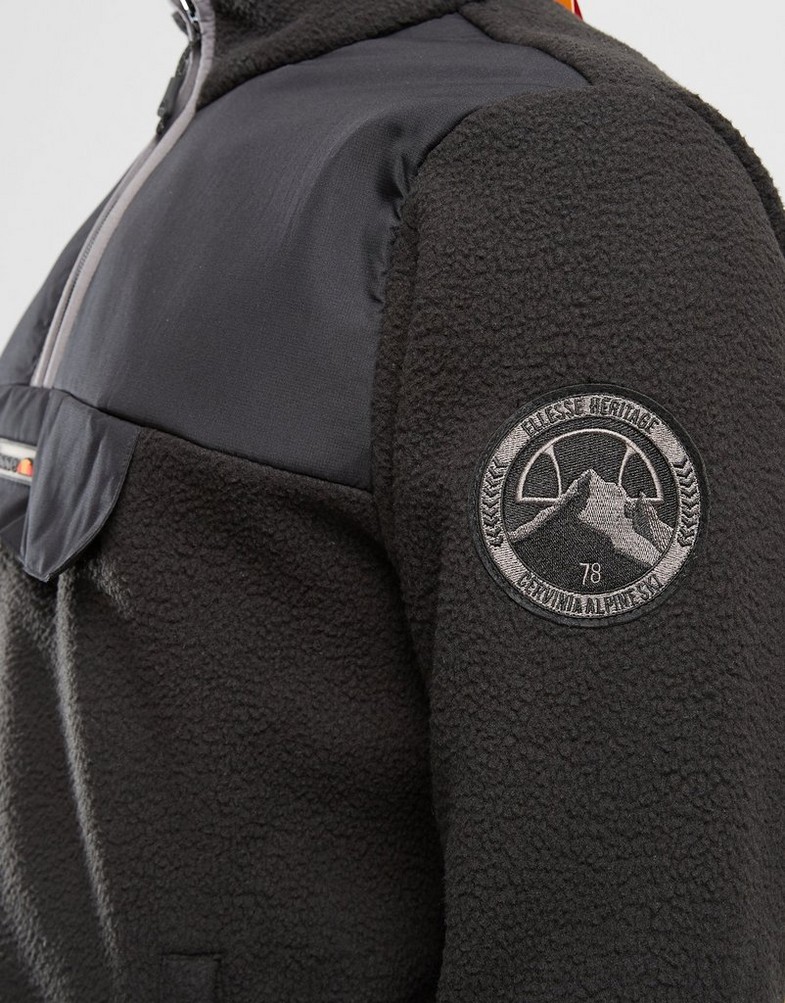 Bluza męska ELLESSE POLAR ZINCO OH JACKET BLK SHT19077011 Czarny