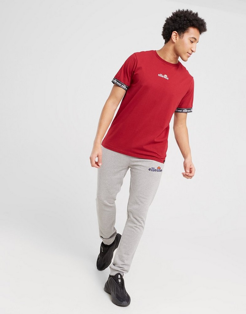 Koszulka, t-shirt męski ELLESSE T-SHIRT VISTRO TEE BURG SJD17492800 Bordowy