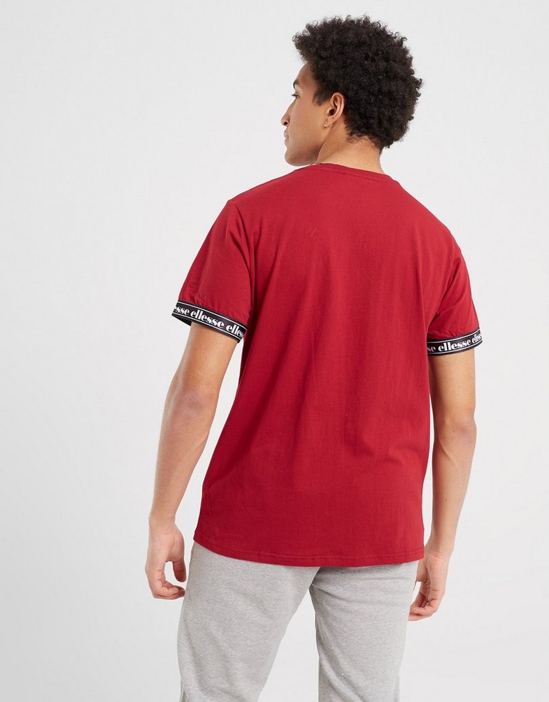 Koszulka, t-shirt męski ELLESSE T-SHIRT VISTRO TEE BURG SJD17492800 Bordowy