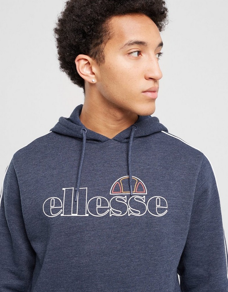 Bluza męska ELLESSE BLUZA Z KAPTUREM CHANDOS HD NVY MRL SJD17565430 Granatowy