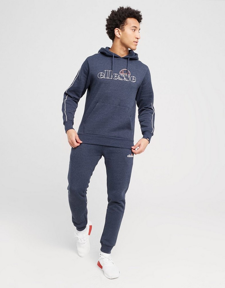 Bluza męska ELLESSE BLUZA Z KAPTUREM CHANDOS HD NVY MRL SJD17565430 Granatowy