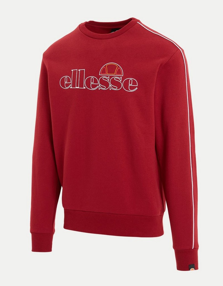 Bluză pentru bărbați ELLESSE BLUZĂ STEVIA CREW BURG SJD17566807 Bordo