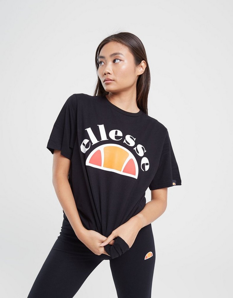 Koszulka, t-shirt damski ELLESSE T-SHIRT CINETTA BLK BLK SMG13518011 Czarny