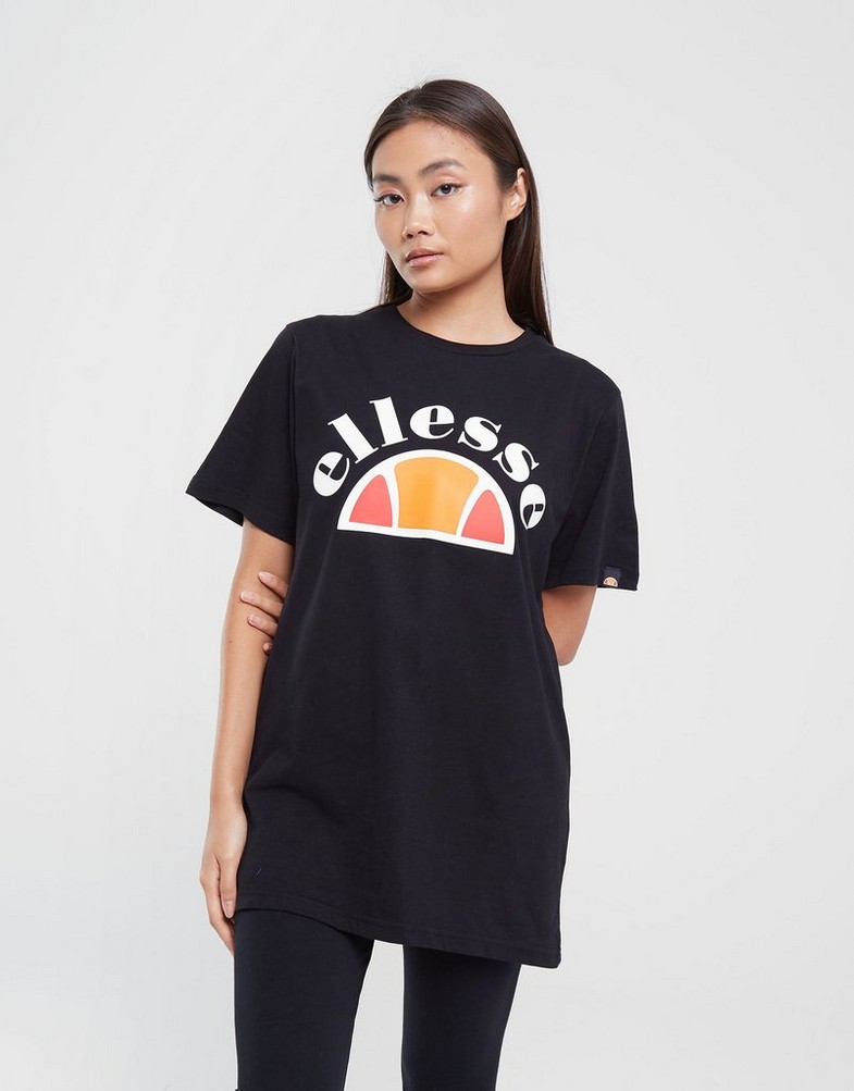Koszulka, t-shirt damski ELLESSE T-SHIRT CINETTA BLK BLK SMG13518011 Czarny