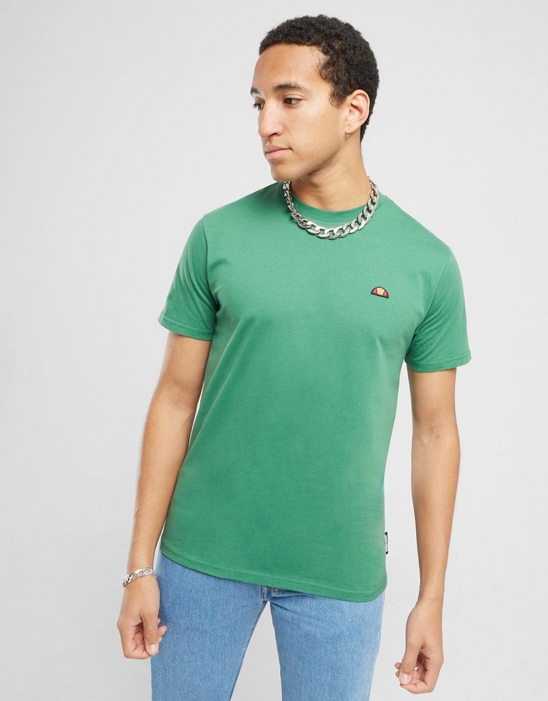 Koszulka, t-shirt męski ELLESSE T-SHIRT AZZINA GREEN SMG19603503 Zielony